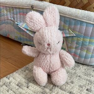 Adorable Pink Plush Bunny Toy